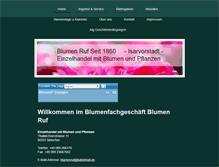 Tablet Screenshot of blumen-ruf.de